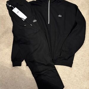 Alo Black Tracksuit Set